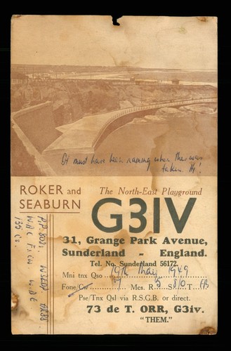 Qsl card radio - x,