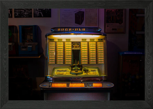 Vintage rock ola jukebox - vintage,