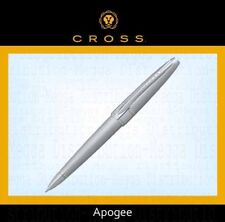 Cross Apogee Executive Centre Weighted Ballpoint/Ball Pen Brush Chrome Gift Box