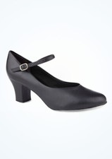 So Danca CH52 2" Heel Black Leather Character Shoe 