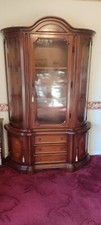 Italian Style Solid Wood Display Cabinet 