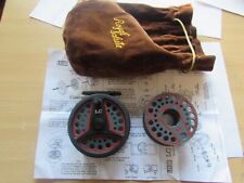 Excellent Vintage leeda LC100 LC 100 trout fly fishing reel spare spool + bag