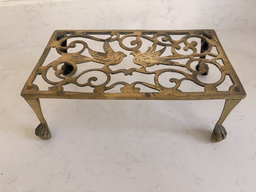 Antique brass footed - antique,