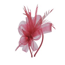 Women Flower Feathers Pearl