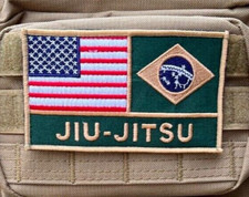 Brazilian Jiu Jitsu Patch Velkro Hook Badge (4.75") BJJ Bag Kimono GI Grappling