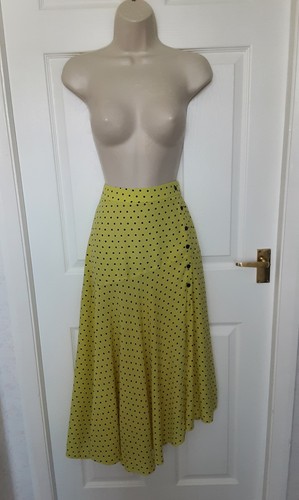 Zara asymmetric hem yellow