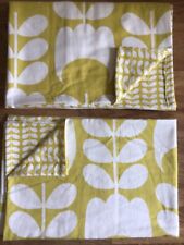 2 Pillowcases Made W/ Orla Kiely Tulip & Tiny Stem Dandelion Brushed Cotton New