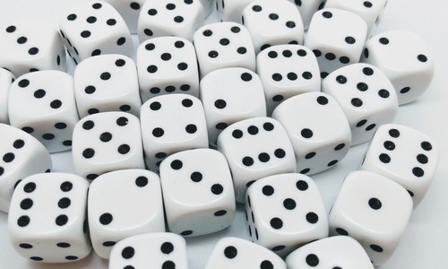 Dice 14mm with spots packs - packs, of