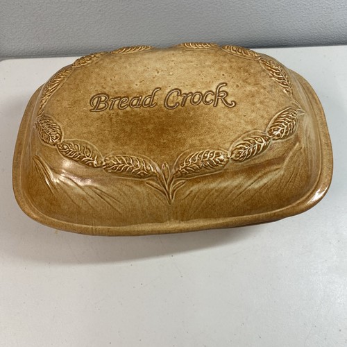Bread crock terracotta wheat - terracotta,