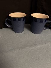 2 Blue Medium Sized Denby