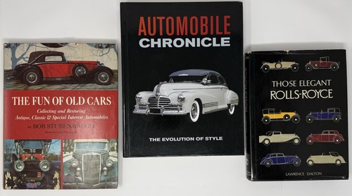 Vintage automobile books lot - automobile,