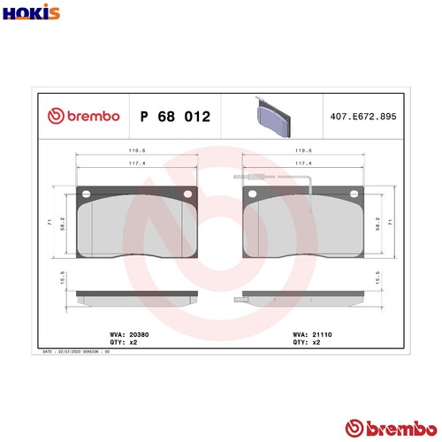 Brake pad set - brake,