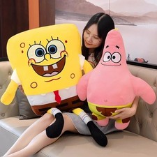 Spongebob Plush Toy Teddy Kids Cartoon Gift Soft Stuffed Doll Patrick Star Toys