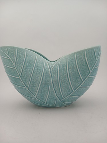 Vintage sylvac turquoise leaf - turquoise,