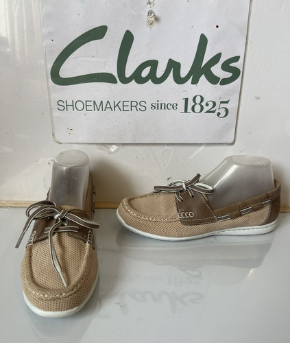 Clarks leather boat - clarks, size