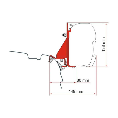 Fiamma f45 kit t6 - f45, vw