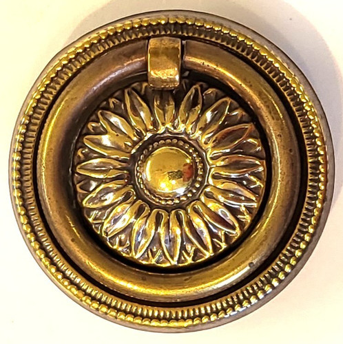 Brass ring handle pull