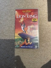The Lion King Disney VHS Video