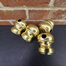 4 Old Stock Antique Brass &