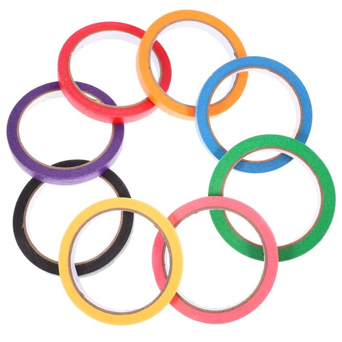 Rolls colored masking tape - rolls,