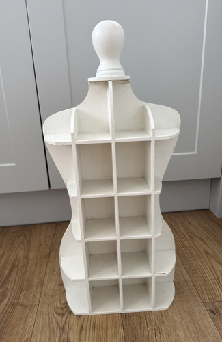 White wooden mannequin - wooden,