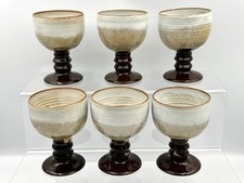 6x Woburn Pottery Ceramic Wine