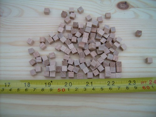 40x wood cubes - cubes.,