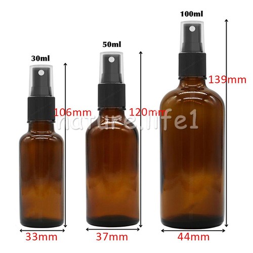 10pcs amber glass spray bottle - amber,