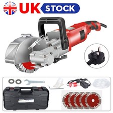 4000W Wall Groove Cutting Machine 125mm Electric Wall Chaser Slotting Machine UK