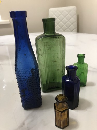 Selection vintage bottles - of,