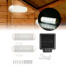 Solar Powered LED Shed Light Garden Solar Light with Panel Shed Lighting Outdoor