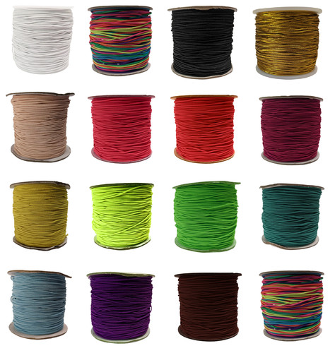 1mm 2mm elastic cord stretchy - 1mm,