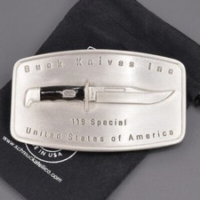 Buck Knives x Schmuckatelli Belt Buckle 75th Anniversary JAPAN NEW