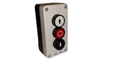 Button Station up/down arrows + stop button, hoist roller door, lorry tail lift 