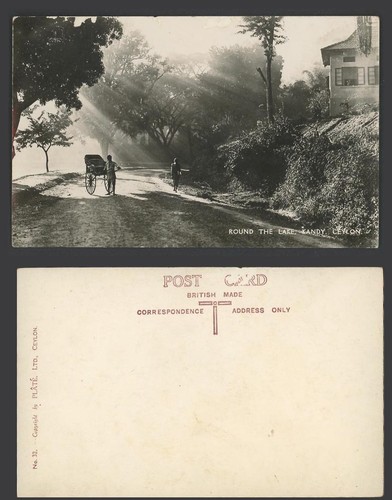 Ceylon old real photo postcard - ceylon,