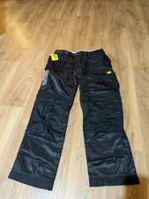 Snickers Workwear Trousers 3212 DuraTwill Black – Size 50 (Waist 35", Leg 32")