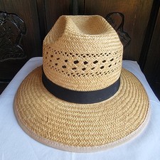 Vintage Straw Panama Sun Hat