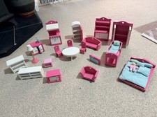 Pink & White Wooden Dolls