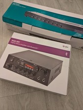 QTX KAD-2BT Digital Stereo Amplifier Bluetooth & AD-SPK18 8 Way Speaker Selector
