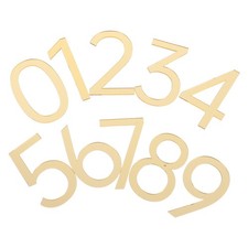  10 Pcs Mailbox Address Numbers Apartment House Acrylic Room Sign
