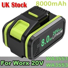 8.0Ah For Worx 20V Replacement