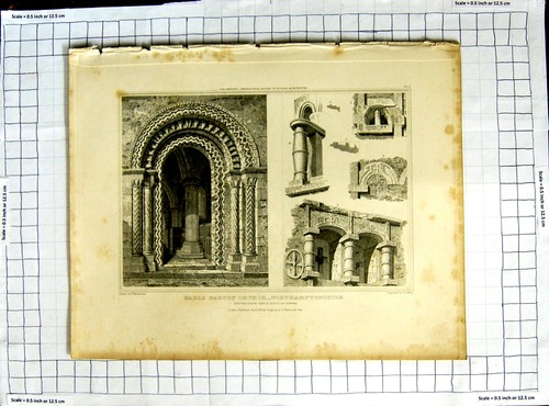 Original old antique print - antique,