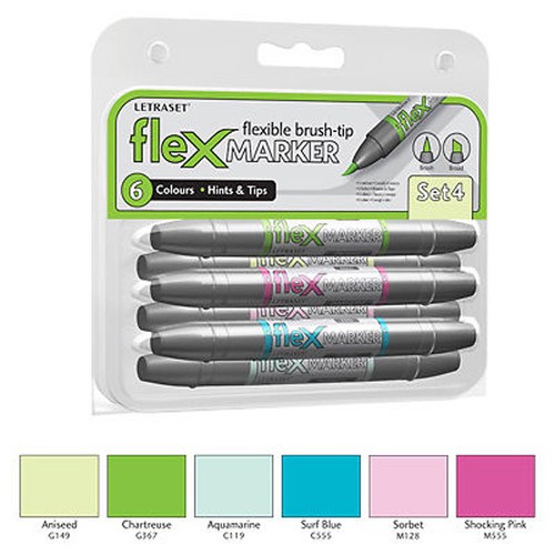 Letraset flexmarker pen set - flexmarker,
