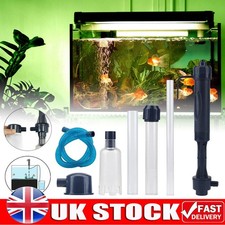 Electric Gravel Vacuum Cleaner Pump Aquarium Fish Tank Water Change Siphon UK