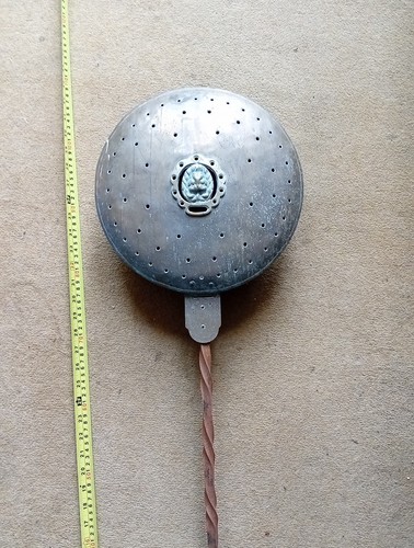 Large brass chestnut - brass, roaster