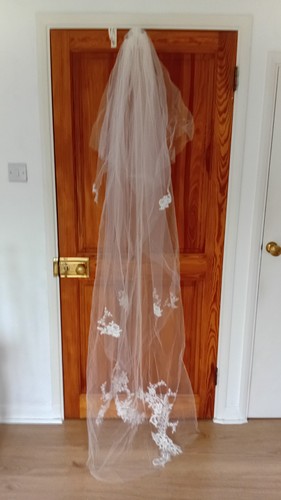 Wedding veil white - white, approx