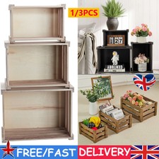 Wooden Crate Box Slatted Fruit