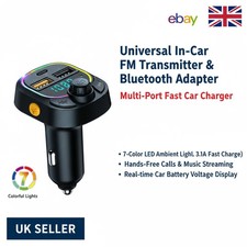 15W Car Charger Bluetooth 5.0