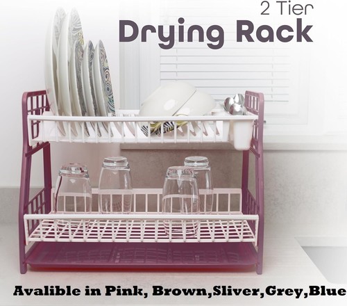 Tier rack dish - drainer, glass
