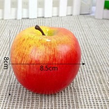 4 Red Large Artificial Apples